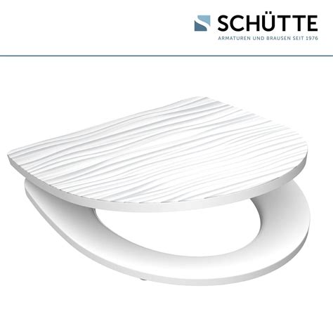 Sch Tte Duroplast Hg Wc Sitz White Wave Mit Absenkautomatik Und