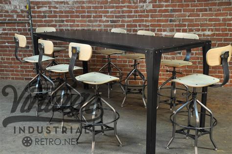 Hand Crafted Simple Metal Conference Table by Vintage Industrial, LLC ...