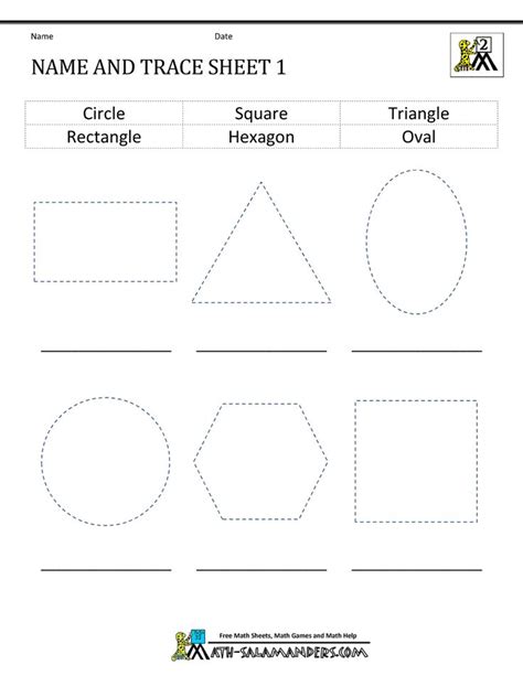 Épinglé par MEHAK sur Shapes worksheets