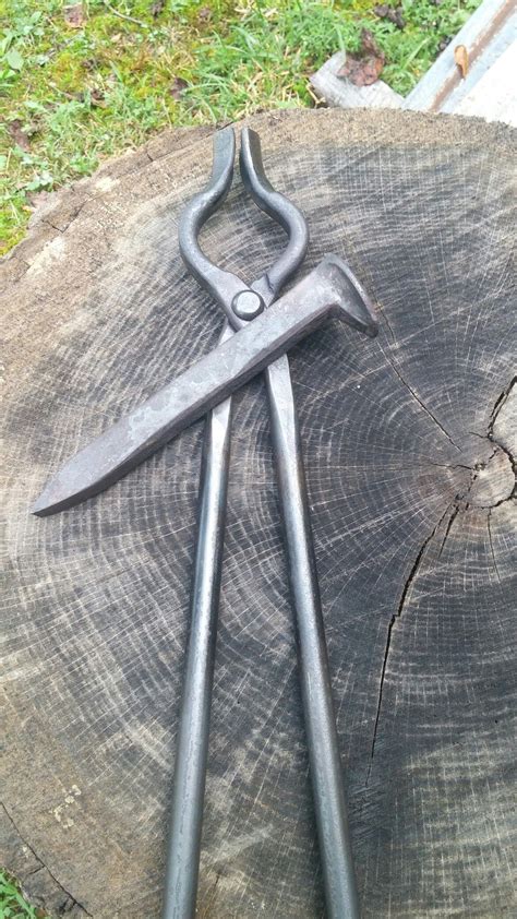 Railroad Spike Tongs Forged By Larry Ball Blacksmith Tongs