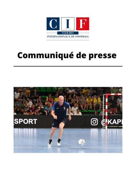 Communiqué de presse Club des Internationaux de Football