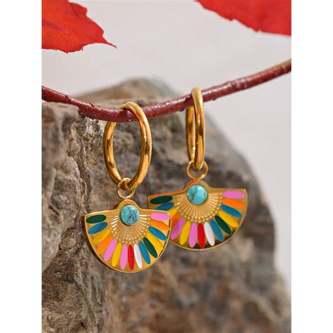 Boucles D Oreilles Color Es De Style Mexicain Bijoux