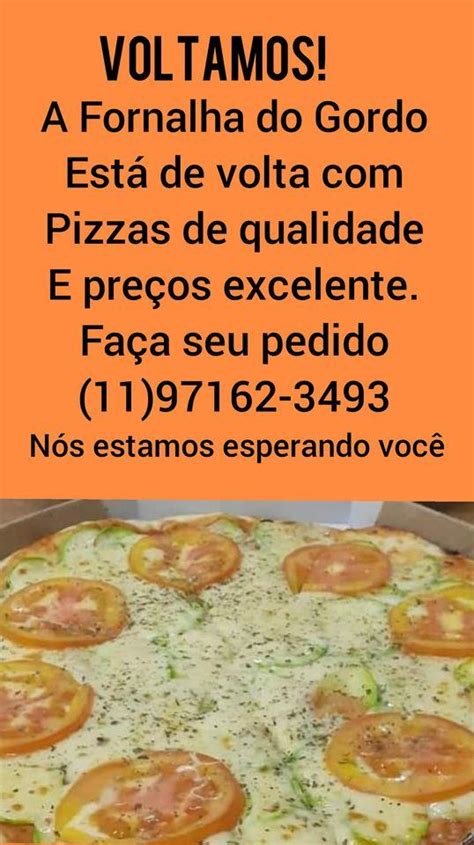 Menu em Fornalha do Gordo pizzaria São Roque