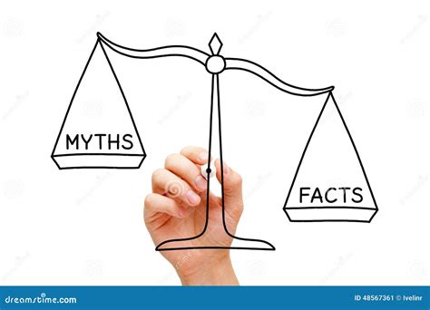 Facts Myths Scale Concept Stock Image Image Of Knowledge 48567361