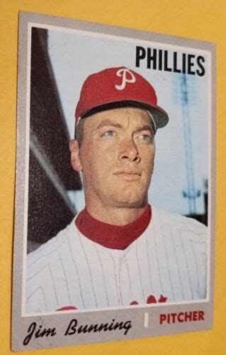 Topps Baseball Jim Bunning Philadelphia Phillies Sc Ebay