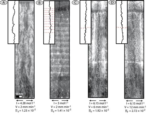 Ridge Morphology Observed In The Experiments For Identical Spreading