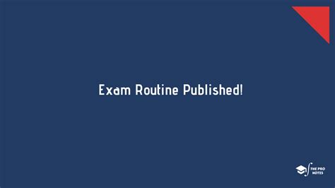 BSc CSIT Second Semester Examination Routine TU The Pro Notes