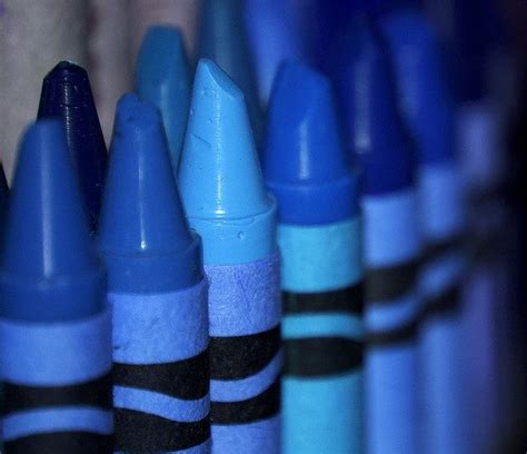 Blue crayons. #penguinkids #SupportTheCrayons Im Blue, Love Blue, Deep ...