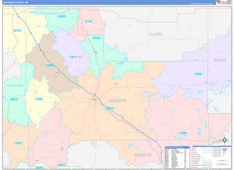 Maps of Jackson County Wisconsin - marketmaps.com