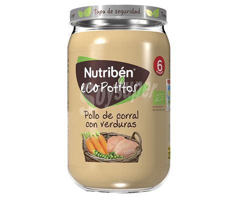 Nutrib N Potitos De Pollo De Corral Con Verduras Selectas Ecol Gicas A