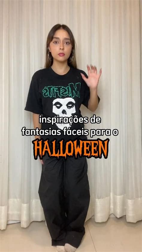 Fantasia Facil Halloween Feminina - Fantasia halloween facil feminina | Camiseta, Roupas de halloween ...