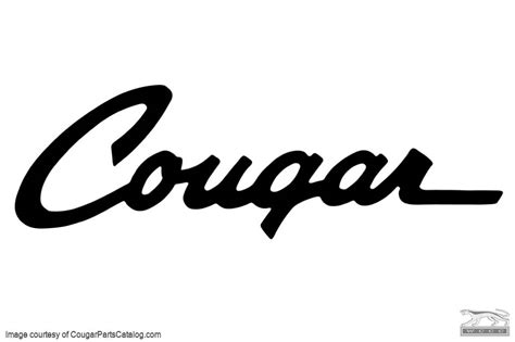 Window Decal Cougar Script New 1967 1973 Mercury Cougar 1967