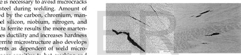 Weld Solidification Cracks In A Fully Austenitic Weld Metal Fn 0 B