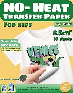 Amazon Transourdream No Heat Transfer Paper For Inkjet Printer