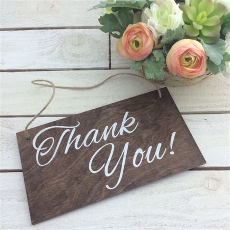 Thank You Wedding Sign Wedding Wood Sign Rustic Wedding