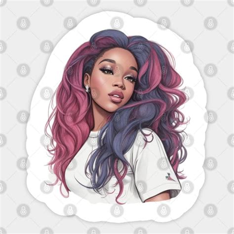 Sza Fanart Design Sza Sticker Teepublic