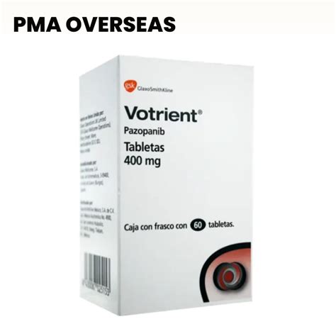 Pazopanib Votrient Mg Tablet Glaxo Smith Kline Mg Strip Gsk