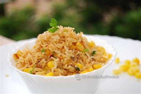 Sweet Corn Schezwan Rice Sweet Corn Schezwan Fried Rice