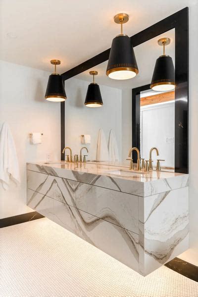 Bathroom Brittanicca Gold Warm Cambria Quartz Slab