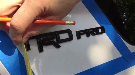 Trd Pro Emblem Install 4runner Youtube