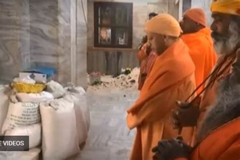 Watch Up Cm Yogi Adityanath Offers Prayers At Gorakhnath Temple On