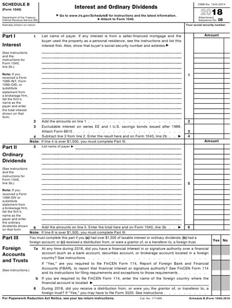 Irs Fillable Form 1040 Form 1040 Schedule B Pdf 2021 Tax Forms 1040 Hot Sex Picture