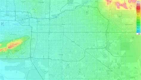 Gilbert Topographic Map Elevation And Landscape