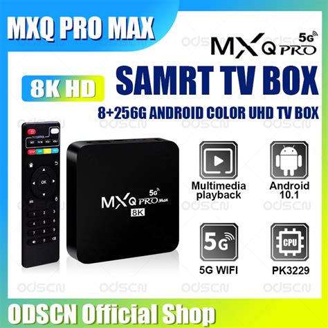 Odscn Mxq Pro Max K Uhd G G Android Color Ultra Hd Tv Box Ghz