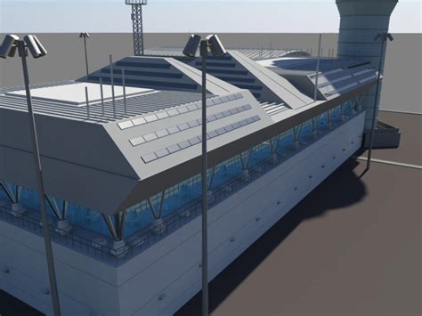 Air Traffic Control Tower 3d Model 3d Models World