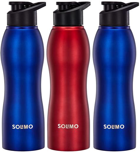 Amazon Brand Solimo Stainless Steel Water Bottle With Pp Lid And