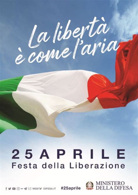 Festa Aprile La Libert Come Laria Sul Manifesto Celebrativo Il