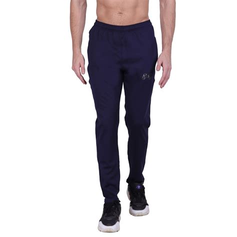 Gag Blue Mens 4 Way Lycra Sports Track Pant For Compression Age