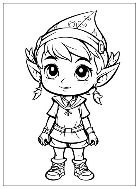 Elf Coloring Pages Free - Free Printable Coloring Pages