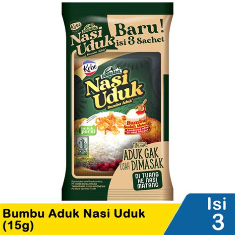 Jual Kobe Nasi Uduk Bumbu Aduk Instan 15 Gram Isi 3 Sachet 3 X 15gr