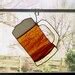 Beer Mug Stained Glass Suncatcher Beer Decoration Bar