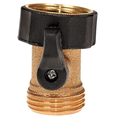 Brass Water Shut Off Valve With Rubber Clad Swivel