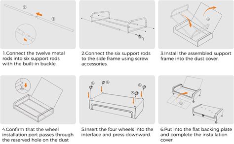 Invocoo® 2 Pack Under Bed Storage With Wheels Under Bed