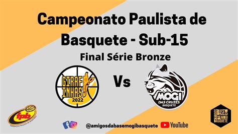 FPB 2022 SUB 15 AMAB GIRAFINHAS X MOGI BASQUETE FINAL SÉRIE BRONZE