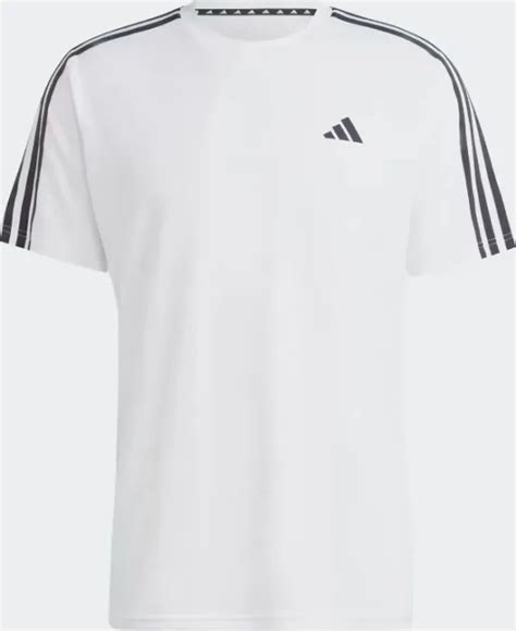 adidas Train Essentials 3 Stripes Training Shirt kurzarm weiß schwarz