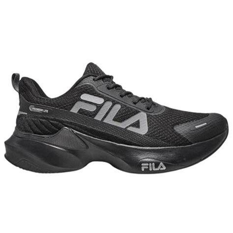 Tenis Fila Progress Lite Masculino Preto Grafite Cinza Tênis