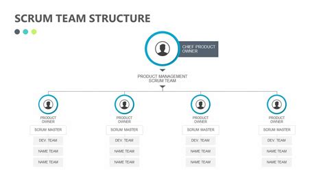 Using the SCRUM Team Structure, you can break down the different parts ...