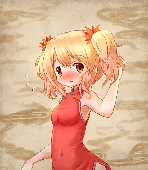 Safebooru 1girl Aki Shizuha Alternate Costume Alternate Hairstyle