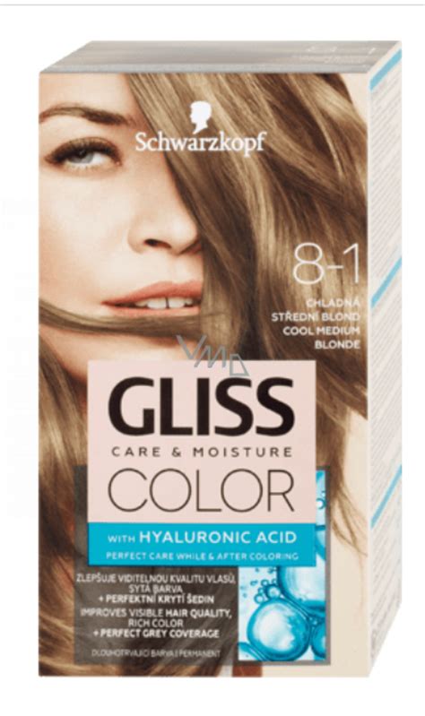 Schwarzkopf Gliss Color Farba Na Vlasy Chladn Stredn Blond X