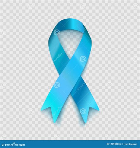 Stock Vector Illustration Blue Ribbon Isolated On Transparent