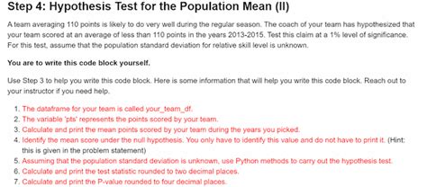 Answered Step 4 Hypothesis Test For The Bartleby