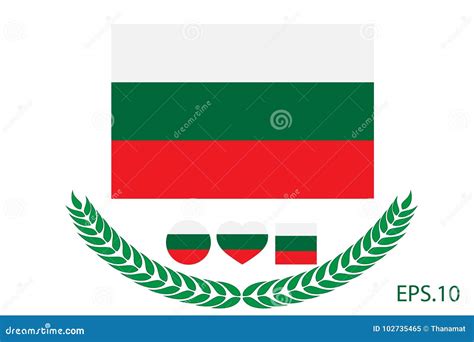 Bulgaria Flag Vector Illustration. Bulgaria Flag Stock Vector ...