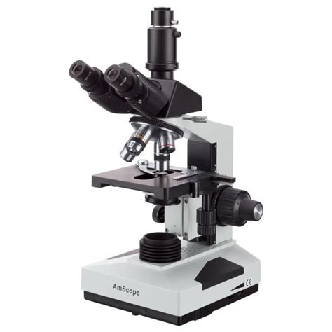 AmScope T490B Microscope Trinoculaire Professionnel Avec Platine