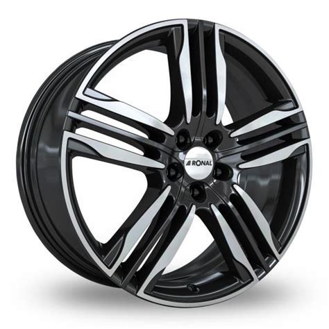 Ronal R Black Polished Alloy Wheels Wheelbase