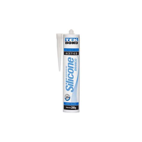 Silicone Acético Branco 280gr Tek Bond no Shoptime