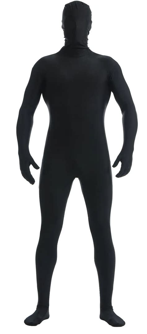 Ensnovo Men Spandex Nylon Zentai Custom Second Skin Tight Suit Long